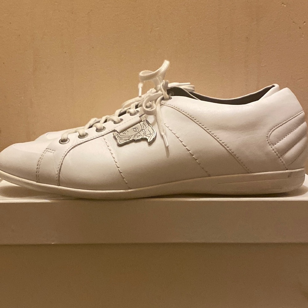 White Versace Collection medusa symbol size 11